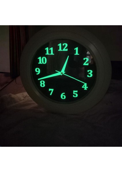 Fosforlu Gece Parlayan Salon Mutfak Ofis Duvar Saati 35 cm Plastik fiyatları