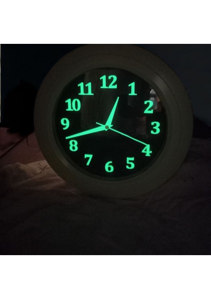 Fosforlu Gece Parlayan Salon Mutfak Ofis Duvar Saati 35 cm Plastik modelleri