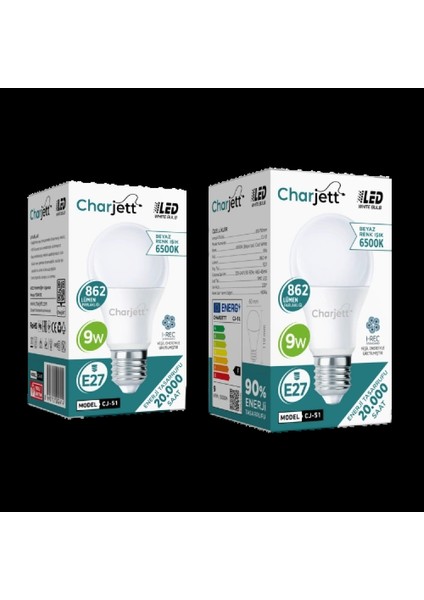 6500K 862 Lümen Beyaz Işık LED Ampul 10'lu Set fırsatları