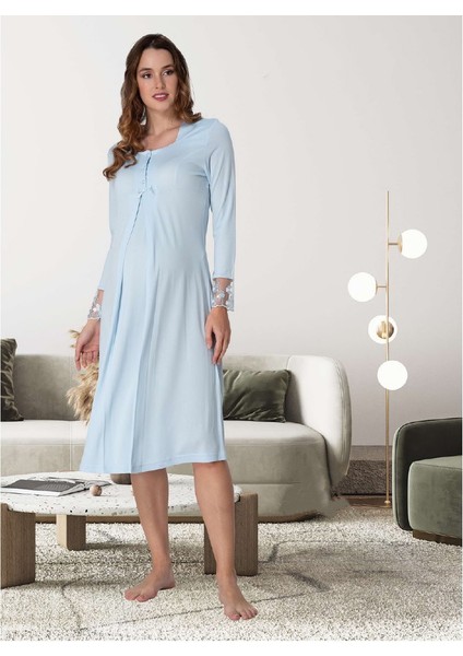 Dvina Lohusa Gecelik Mavi - 9043