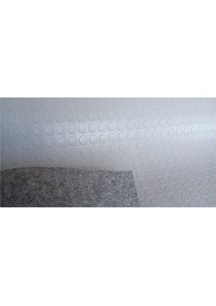 1x 3 Metre Gri Keçeli Paralı Muşamba Zemin Oto Taban Döşemesi Para Desenli Muşamba Kalın