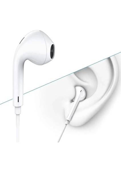 Tak Çalıştır iPhone 12 - 12 Pro - 12 Pro Max Kulaklık Kablolu Mikrofonlu iPhone 12 Lightning Girişi