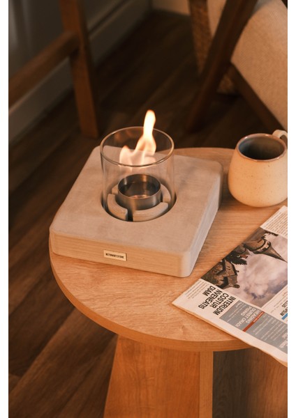 ( Vetra ) Masa Üstü Şömine & Ateş Çukuru Bioethanol ( 0,5l ) Hediye Yakıt Ile Birlikte