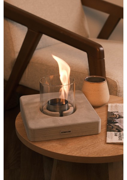 ( Vetra ) Masa Üstü Şömine & Ateş Çukuru Bioethanol ( 0,5l ) Hediye Yakıt Ile Birlikte fırsatları