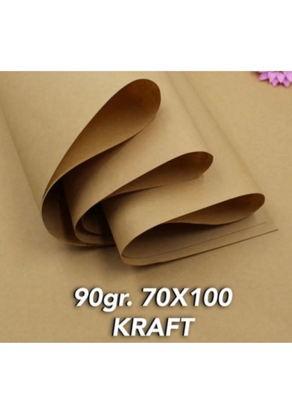 10 Adet Kraft Kağıt 70X100 cm Kahverengi Ambalaj Kağıdı Çeyiz Paketleme Koli Kağıdı 90 gr fırsatları