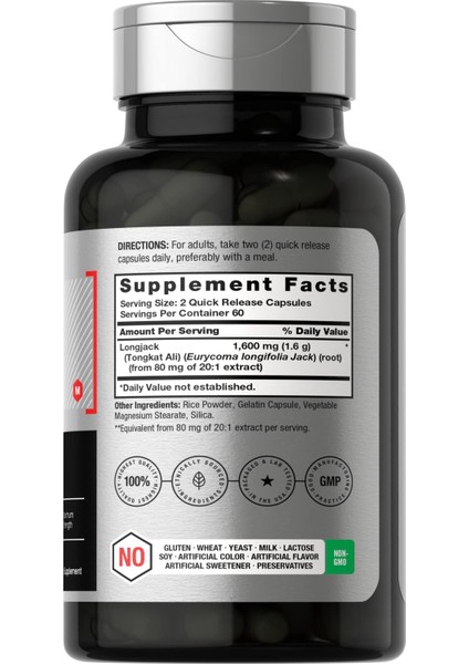 Longjack Tongkat Alı 1600MG | 120 Kapsül modelleri