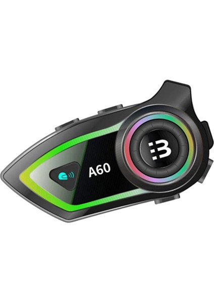 Kask Intercom Kulaklık Su Geçirmez Motorcu Kaskı Kulaklığı Bluetooth Rgb Işıklı Fm Radyo