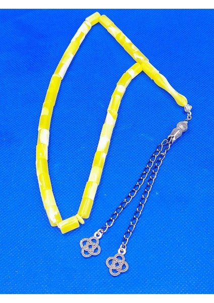 Hareli Kapsül Kesim Sarı Beyrut Alpaka Püskül Tespih fiyatları