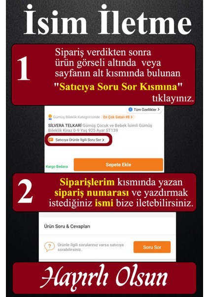 925 Ayar Gümüş Çocuk ve Bebek İsimli Gümüş Bileklik ST262 fırsatları