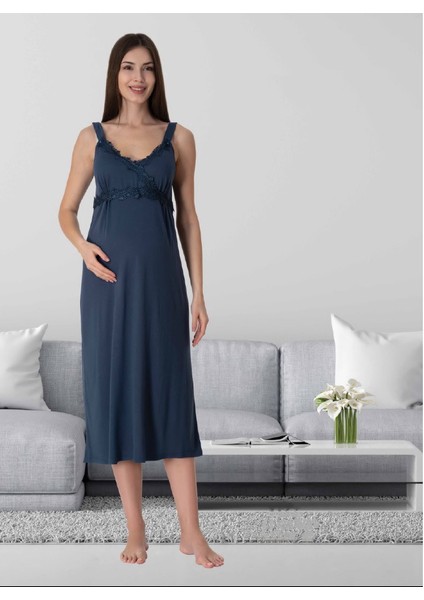 Dvina Lohusa Gecelik Lacivert - 9033