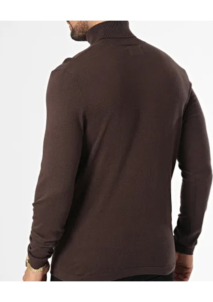 Pull Col Roulé Rogan Knit 12196902 Marron modelleri