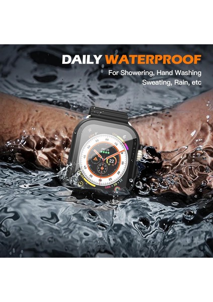 Apple Watch Ultra 49MM Sert Pc Kasa ve Ekran Koruyucu Dokunmatik Hassasiyeti Yüksek GARD20 fırsatları