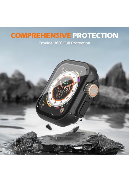 Apple Watch Ultra 49MM Sert Pc Kasa ve Ekran Koruyucu Dokunmatik Hassasiyeti Yüksek GARD20 indirimleri
