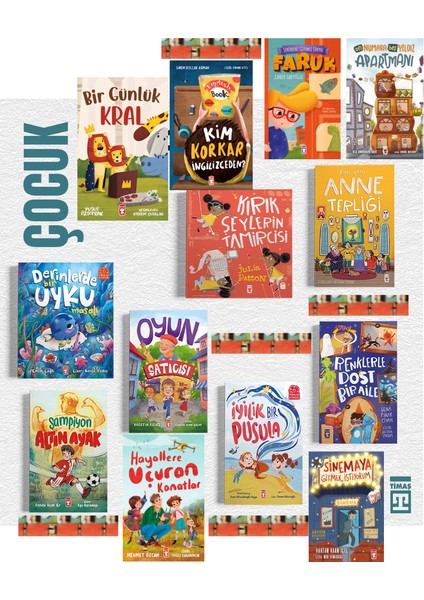 Oyun Satıcısı / Renklerle Dost Bir Aile / Şampiyon Altın Ayak / Anne Terliği (13 Kitap)