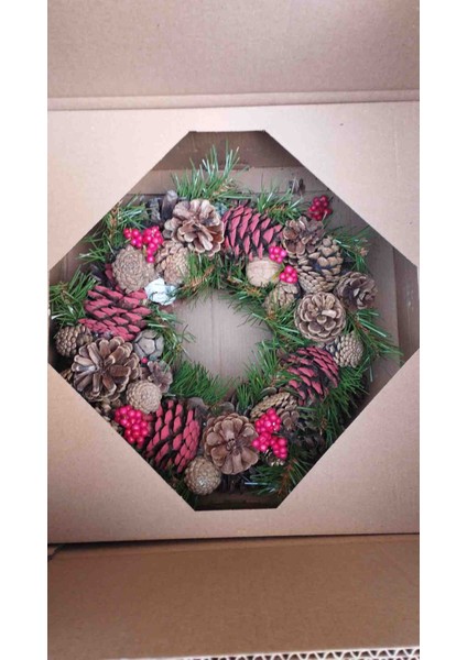 Doğal Kapı Masa Büro Vb Süsleme Çelenk 30 cm indirimleri