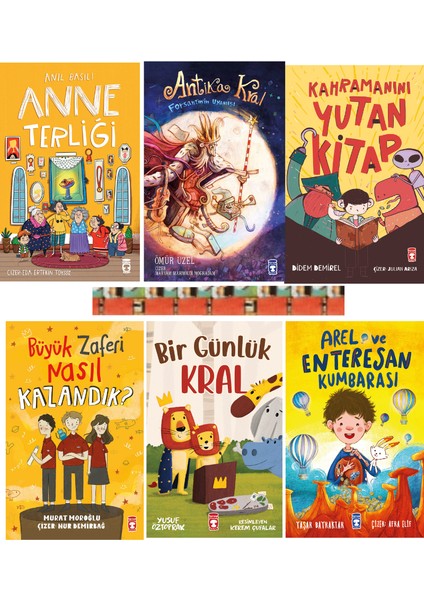 Anne Terliği / Bir Günlük Kral / Kahramanını Yutan Kitap / Büyük Zaferi Nasıl Kazandık (6 Kitap)