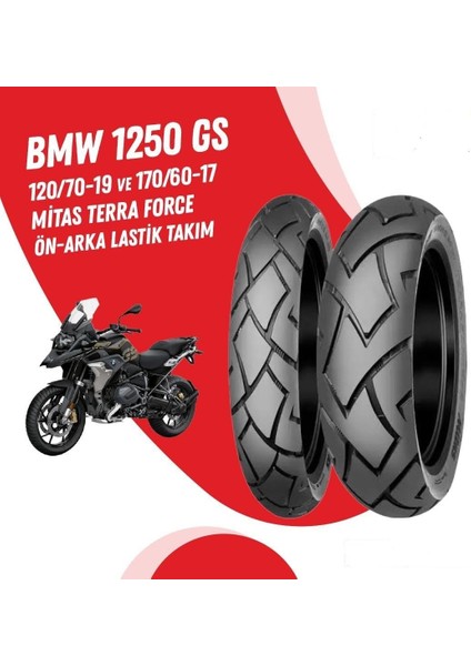 Bmw R 1300 Gs 120/70-19 + 170/60-17 Mitas Terra Force Lastik Takımı