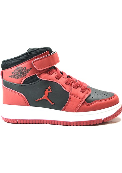 Haykat Kırmızı Uzun Sneakers Erkek Çocuk Spor Ayakkabı