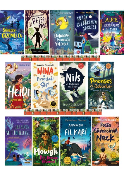 Efsane Klasikler Romanlar / Nina ve Fırındaki Sır / Posta Güvercinim Neck / Mowgli (13 Kitap)