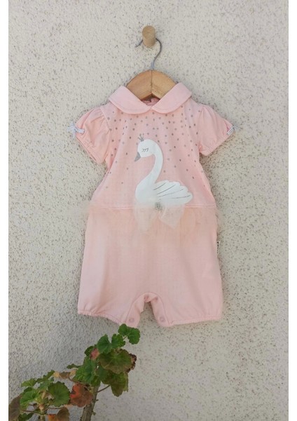 Kuğu Kız Bebek Tulum 3-9 Ay