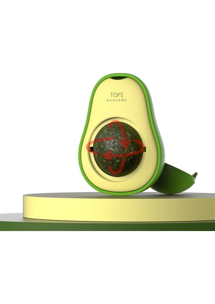 Avokado Kedi Nanesi Duvar Topu - Eğlenceli ve Sağlıklı Kedi Oyuncağı