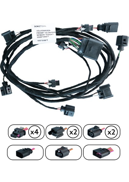 Volkswagen Passat 3g Ön Park Sensör Tesisatı 3G0971095FT