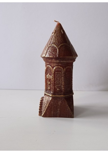 Galata Kulesi Mum 20 x 8 x 8 cm 500 gr Bordo