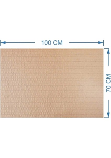 70X100 Oluklu Mukavva Karton (10LU Paket) 3mm - Düz Karton Levha - Tuval Kartonu - Proje Kartonu