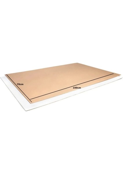 70X100 Oluklu Mukavva Karton (10LU Paket) 3mm - Düz Karton Levha - Tuval Kartonu - Proje Kartonu