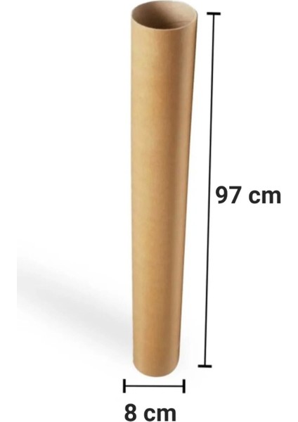 Karton Masura Boy 97 cm , Iç Çap 8 cm Masura (1 Adet Fiyatıdır )