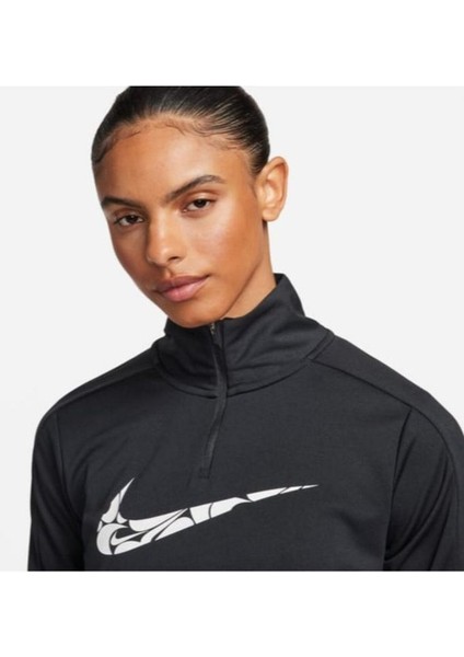 Swoosh Dri-Fıt Çeyrek Fermuarlı Kadın Üst FN2636-010 fırsatları