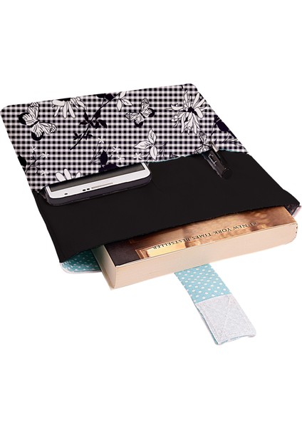 Desenli Yıkanabilir Cepli Kitap Kılıfı 20 x 25 cm Çok Amaçlı Çanta Book Cover PLNNEW2923 fiyatları