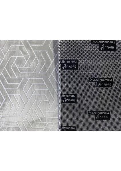 Armoni Desen Gri Renk Kesme Kaymaz Taban Halı Yolluk modelleri