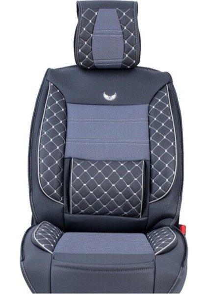 seat Cordoba Uyumlu Yarı Deri Oto Koltuk Kılıfı Ön/arka Tam Set Elit (Füme)