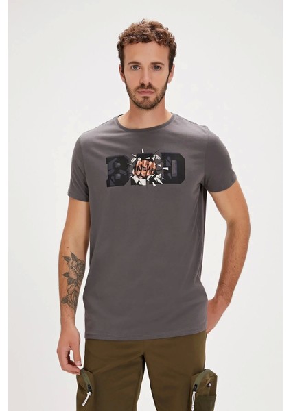 Badbear Bang Erkek Tshirt - Antrasit