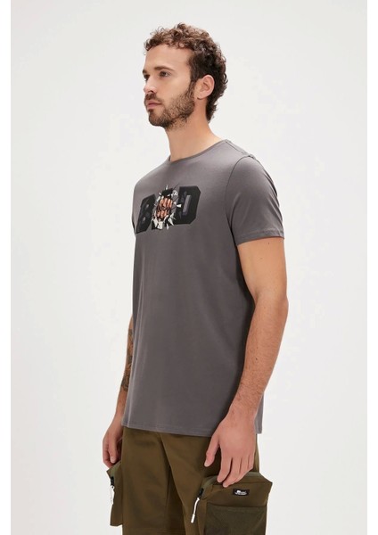 Badbear Bang Erkek Tshirt - Antrasit