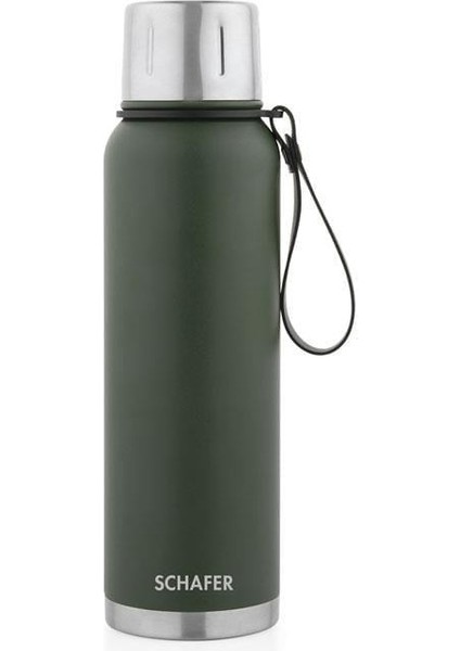 Çelik Termos 1000 ml Yeşil Renk