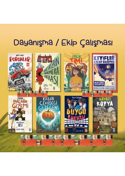 Robonlar / Sözcüklerin Kamera Arkası / İyilik Timi / Keyifler Kebap Gazetesi / Kabak Çekirdeği (8 Kitap)
