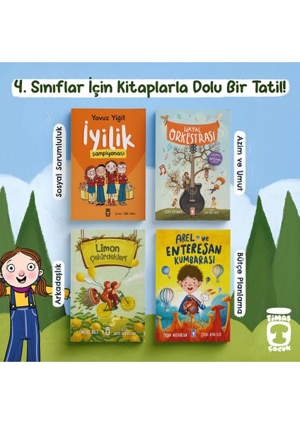 İyilik Şampiyonası / Hayal Orkestrası / Limon Çekirdekleri / Arel ve Enteresan Kumbarası (4 Kitap)