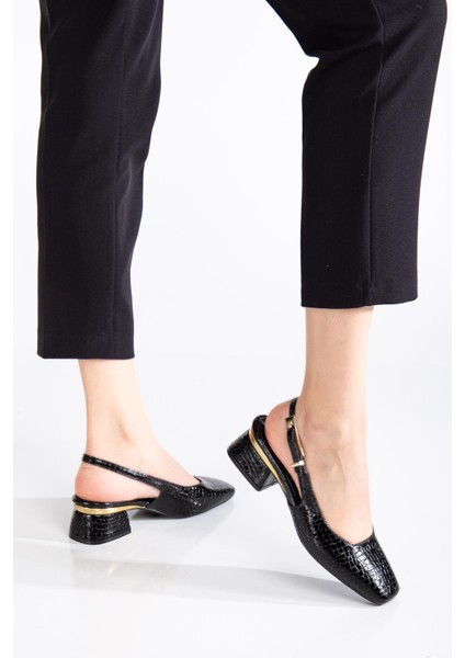 Suins Christa Model Kadın Orta Topuklu Kroko Ayakkabı fiyatları