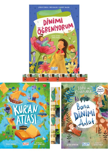 Dinimi Öğreniyorum / Kuran Atlası / Soru ve Cevaplarla Bana Dinimi Anlat (3 Kitap)