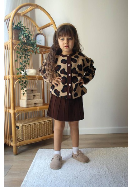 Bayramlık Triko Hırkalı Etekli Kız Çocuk Tarz Takım modelleri