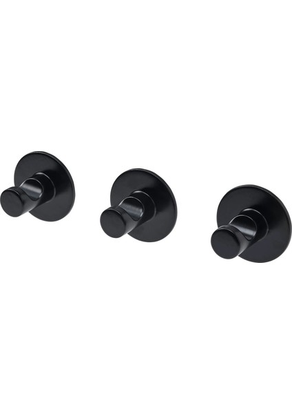 6 Adet Banyo Duvar Askısı Ikea 6'lı Set Metal Havlu Askısı Siyah Duvar Kancası Askı