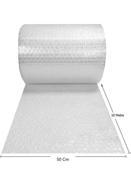 Balonlu Ambalaj Naylonu Pat Pat Havalı Naylon Balonlu Naylon 50 cm x 10 Metre Pıtpıt Patpat