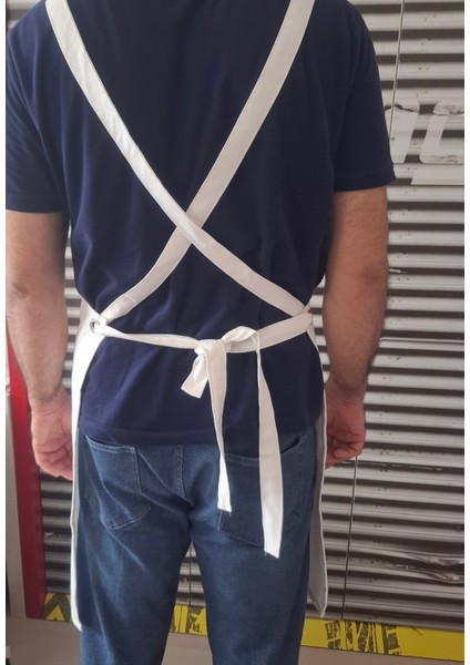 Mutfak Önlüğü Leke Tutmayan Sıvı Itici Kumaş Çapraz Askılı