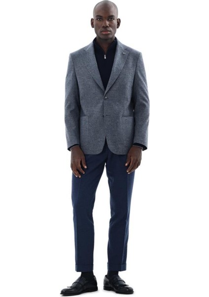 Erkek Kırlangıç Yaka Kruvaze CEKET-KAX5174W