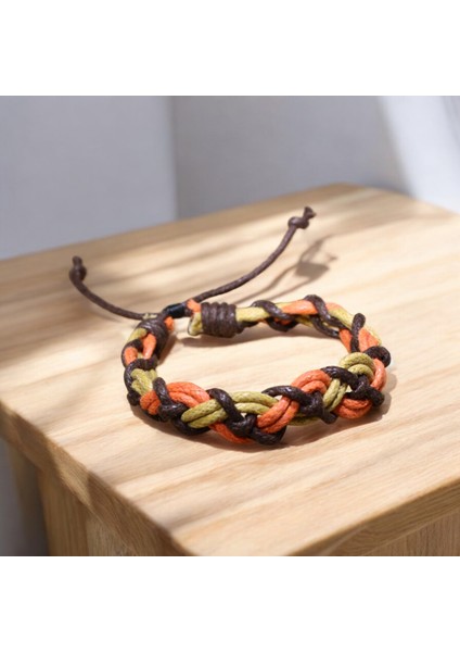 Baharın Renkleri Ip Bileklik ( Turuncu-Kahverengi- Hardal) Renk fiyatları