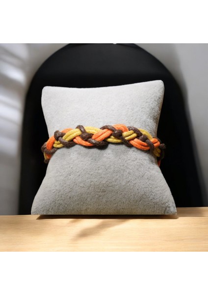 Baharın Renkleri Ip Bileklik ( Turuncu-Kahverengi- Hardal) Renk modelleri