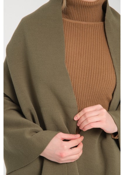 Düz Triko Örgü Omuz Şalı, Kadın Şık Rahat Kışlık Omuz Şalı, Omuz Aksesuarı, Puffy Atkı Omuz Şalı modelleri