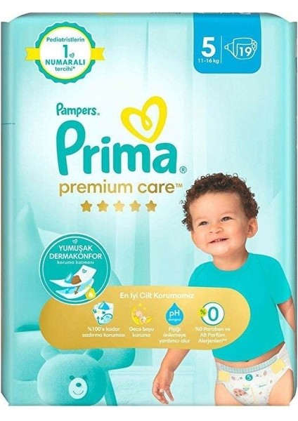 Premium Care Bebek Bezi 5 Beden 11-16 kg 19 Adet